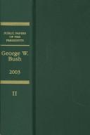 Public Papers of the Presidents of the United States, George W. Bush, 2003, Bk. 2