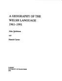 A Geography of the Welsh Language, 1961-1991