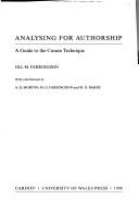 Analyzing for Authorship