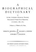 A Biographical Dictionary of Actors, Volume 15, Tibbett to M. West