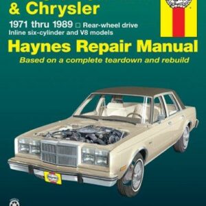 Dodge, Plymouth, & Chrysler RWD Inline 6 cylinder & V8 models 1971 thru 1989 Haynes Repair Manual