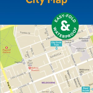 Lonely Planet Melbourne City Map book cover