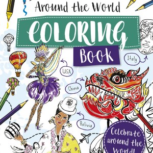 Lonely Planet Kids Around the World Coloring Book book cover