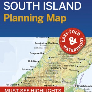 Lonely Planet New Zealand's South Island Planning Map book cover