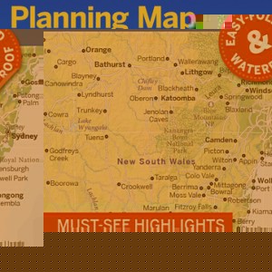 Lonely Planet New South Wales & ACT Planning Map book cover