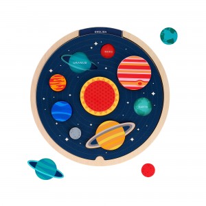 Multi-Language Solar System Wooden Tray Puzzle book cover