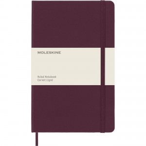 Moleskine Classic Notebook, Large, Ruled, Burgundy Red, Hard Cover (5 x 8.25) book cover