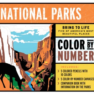 National Parks Color by Number Kit book cover