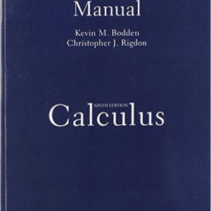 Student Solutions Manual for Calculus book cover