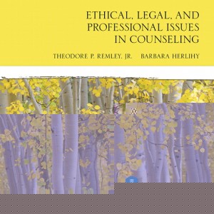 Ethical, Legal, and Professional Issues in Counseling book cover