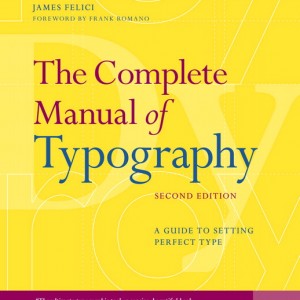 Complete Manual of Typography, The book cover