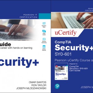 CompTIA Security+ SY0-601 Cert Guide Pearson uCertify Course and Labs Card and Textbook Bundle book cover