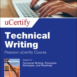 Technical Writing Pearson uCertify Course Access Code Card book cover