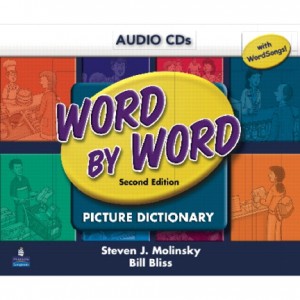 Word by Word Picture Dictionary with WordSongs Music CD Student Book Audio CD's book cover