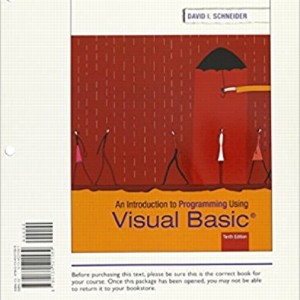 Introduction to Programming Using Visual Basic, Student Value Edition book cover