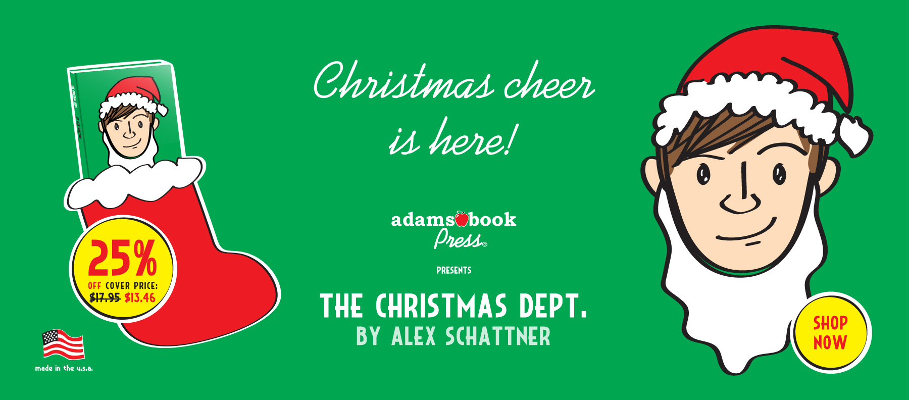Christmas cheer is here! Adams Book Press presents The Christmas Department
